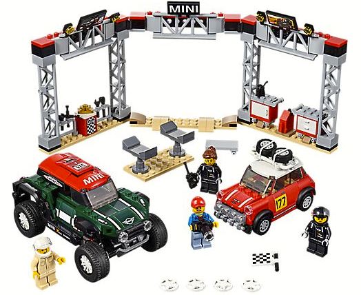 1967 Mini Cooper S Rally and 2018 MINI John Cooper Works Buggy LEGO